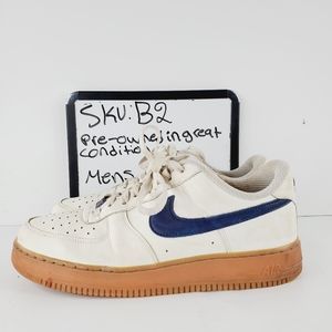 Nike ID Air Force 1 White/Blue Swoosh